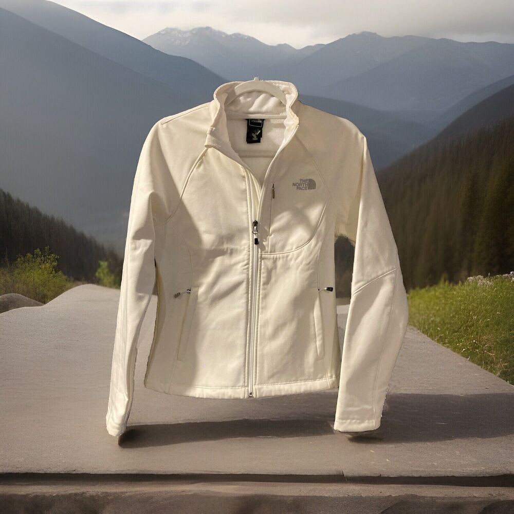 THE NORTH FACE Women's   Size S/P Ivory Apex Bionic Soft Shell Winter Coat